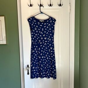 Boden Blue and White Dress